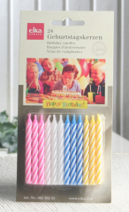 Eika 24 Geburtstagskerzen (ohne Halter)