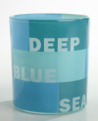 Teelichtglas More than Words, Deep Blue Sea