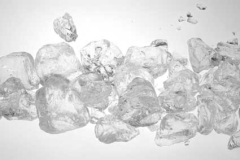 Glas-Steine (Glas-Granulat groß, 25-30 mm), 1 kg, natur-klar