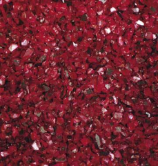 Spiegelglas-Granulat (1-4 mm), 400 g, rot