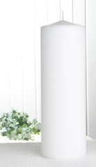 EWA Stumpenkerze 30 x 10 cm Ø, Weiß
