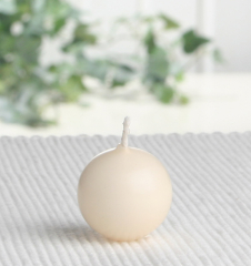 Mini-Kugelkerze für Bozener Engel, 28 mm Ø, bisquit