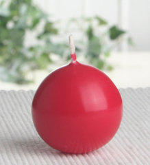 Kleine Kugelkerze für Bozener Engel, 45 mm Ø, rot