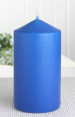 Eika-Stumpenkerze 13 x 7 cm Ø, Mittelblau