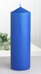 Eika-Stumpenkerze 21 x 7 cm Ø, Mittelblau