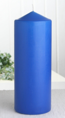 Eika-Stumpenkerze 21 x 8 cm Ø, Mittelblau