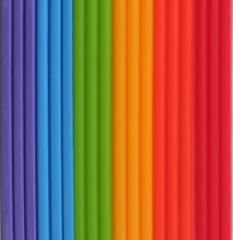 Rundstreifen Regenbogen, 2 x 230 mm, 18er-Pack