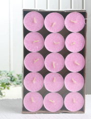 30er-Packung Bio-Teelichter / Stearin-Teelichter, rosa
