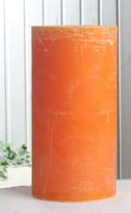 Rustik-Dreidochtkerze, 30 x 15 cm Ø, maisgelb
