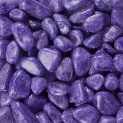 Dekosteine / Deko-Marbles (7-15 mm), 1 kg, violett