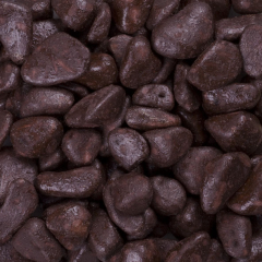 Dekosteine / Deko-Marbles (7-15 mm), 1 kg, kaffeebraun