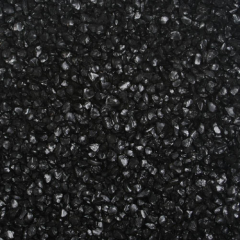 Glas-Nuggets / Glasgranulat (2-4 mm), 1 kg, schwarz