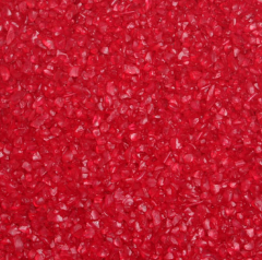 Glas-Nuggets / Glasgranulat (2-4 mm), 1 kg, königsrot