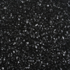 Glas-Steine / Glas-Granulat (4-10 mm), 1 kg, schwarz