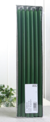 Stabkerzen, 30 x 1,2 cm Ø, 12er-Pack, jägergrün-dunkelgrün