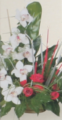 12x Blumenstraußkerzen Extralang, 40 x 0,9 cm Ø, bordeaux