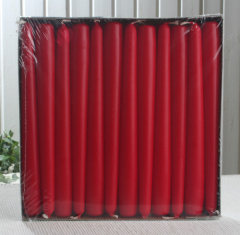 Kleine Spitzkerze, 24er-Pack, ca. 215 x 22 mm Ø, rubinrot-rot